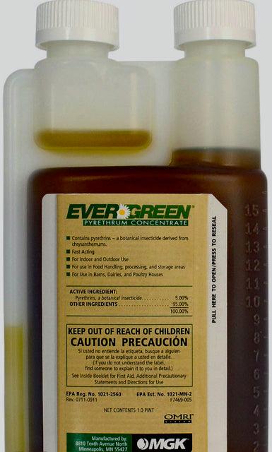 safer pyrethrin & insecticidal soap concentrate label Evergreen Pyrethrum Concentrate-16 oz