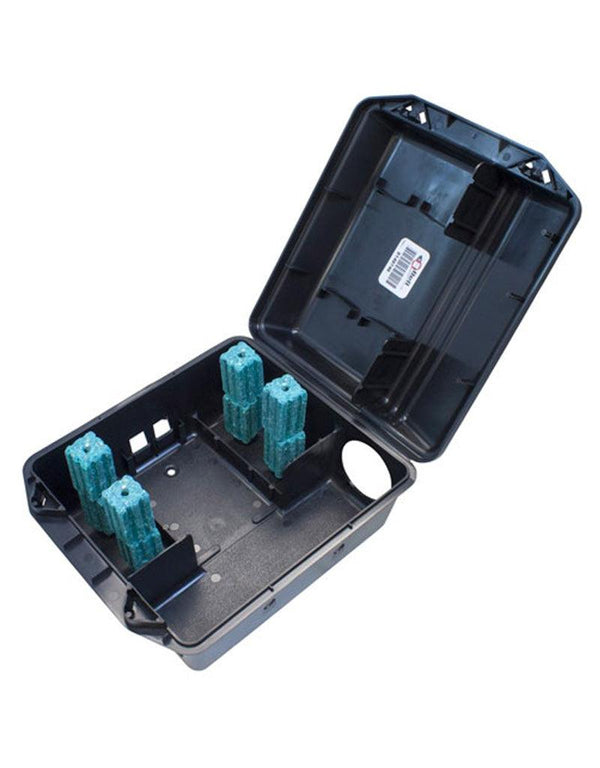 LockBait Pro Mouse Bait Stations | 6-Pack Mouse Bait Box For Outdoor Use | Mouse