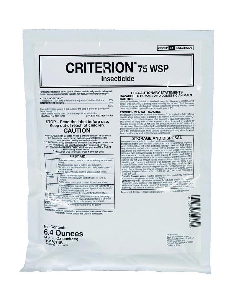 Criterion 75 WSP Insecticide for Landscapes - Phoenix Environmental Design Inc.