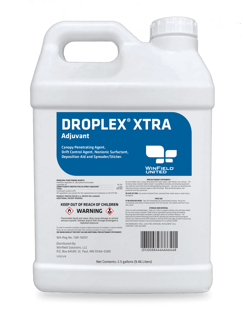 drop herbicide label Droplex Xtra Adjuvant 2.5 Gal Jug
